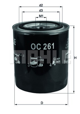 Oil Filter KNECHT OC261