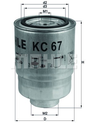 Fuel Filter KNECHT KC67