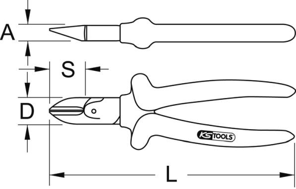 Pipe Wrench/Water Pump Pliers KS TOOLS 1152011 10