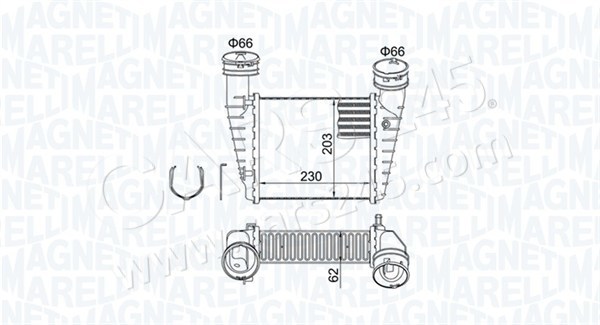 Charge Air Cooler MAGNETI MARELLI 351319205210