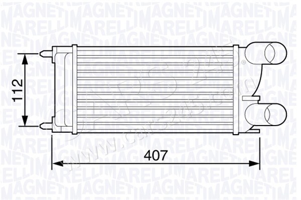 Charge Air Cooler MAGNETI MARELLI 351319203550