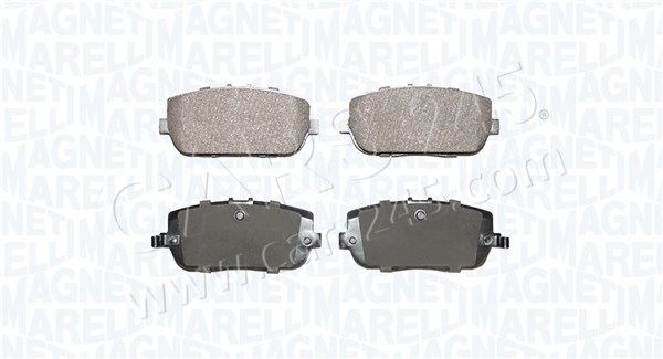 Brake Pad Set, disc brake MAGNETI MARELLI 363916060941