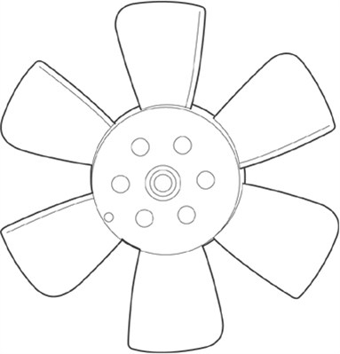 Fan, engine cooling MAGNETI MARELLI 069422219010