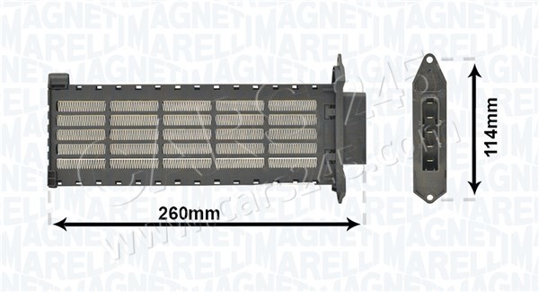 Heat Exchanger, interior heating MAGNETI MARELLI 350218446000