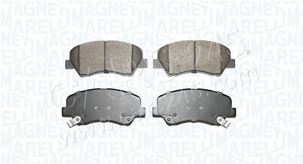 Brake Pad Set, disc brake MAGNETI MARELLI 363916060856
