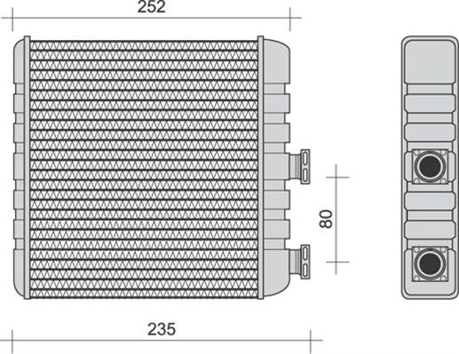 Heat Exchanger, interior heating MAGNETI MARELLI 350218270000