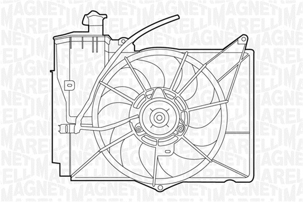 Fan, engine cooling MAGNETI MARELLI 069422358010