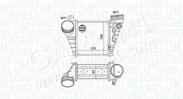 Charge Air Cooler MAGNETI MARELLI 351319205230