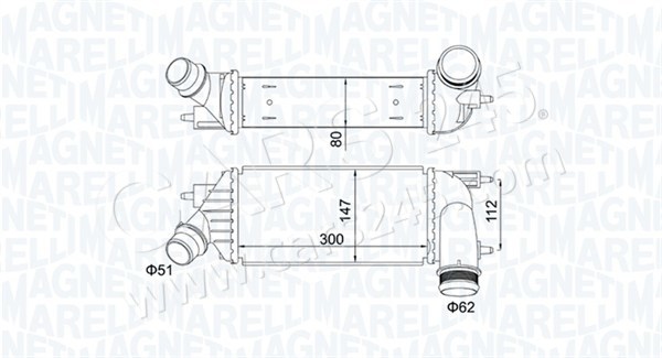 Charge Air Cooler MAGNETI MARELLI 351319204140