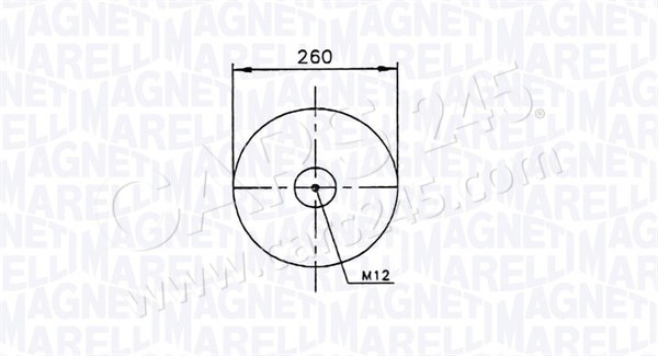 Bellow, air suspension MAGNETI MARELLI 030607020153 3