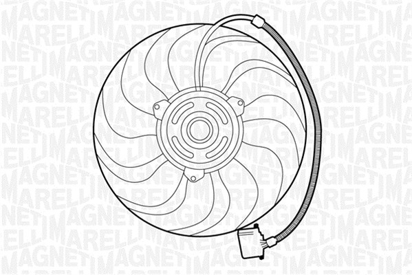 Fan, engine cooling MAGNETI MARELLI 069422270010