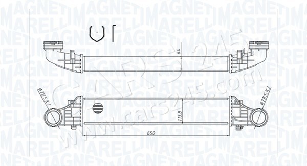 Charge Air Cooler MAGNETI MARELLI 351319204180