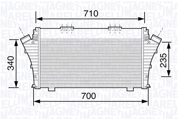 Charge Air Cooler MAGNETI MARELLI 351319203460