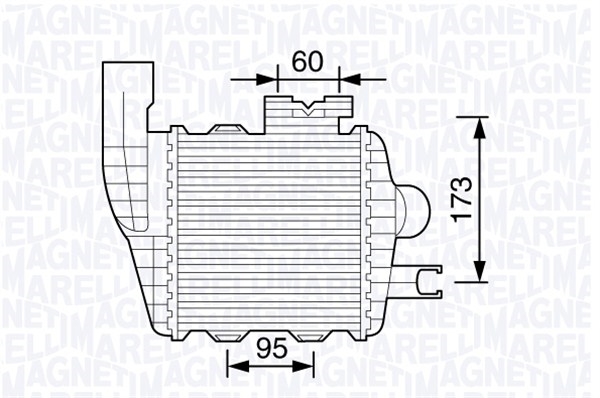 Charge Air Cooler MAGNETI MARELLI 351319203470