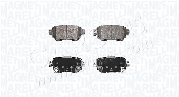 Brake Pad Set, disc brake MAGNETI MARELLI 363916060889
