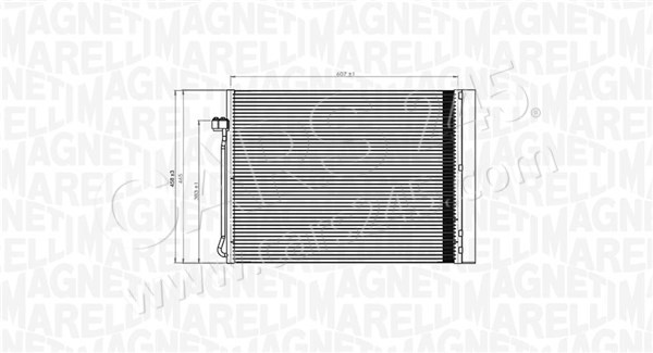 Condenser, air conditioning MAGNETI MARELLI 350203795000