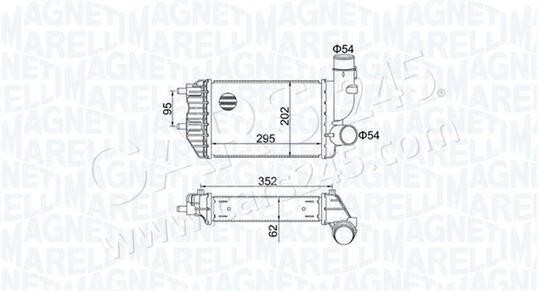 Charge Air Cooler MAGNETI MARELLI 351319205000