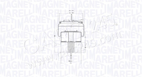 Bellow, air suspension MAGNETI MARELLI 030607020307 2