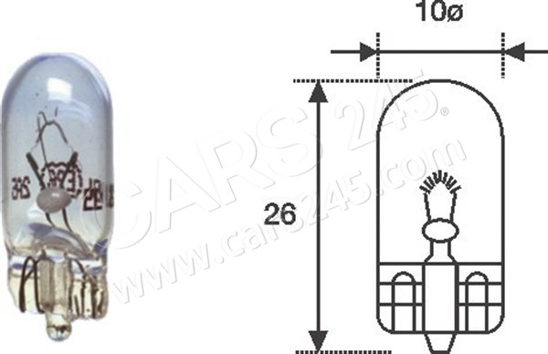 Bulb, instrument lighting MAGNETI MARELLI 002051900000