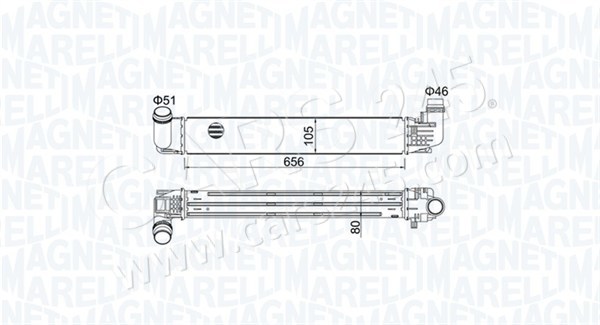 Charge Air Cooler MAGNETI MARELLI 351319205360