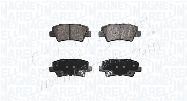 Brake Pad Set, disc brake MAGNETI MARELLI 363916060852