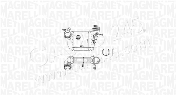 Charge Air Cooler MAGNETI MARELLI 351319204870