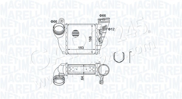 Charge Air Cooler MAGNETI MARELLI 351319204870 2