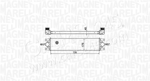 Charge Air Cooler MAGNETI MARELLI 351319204790
