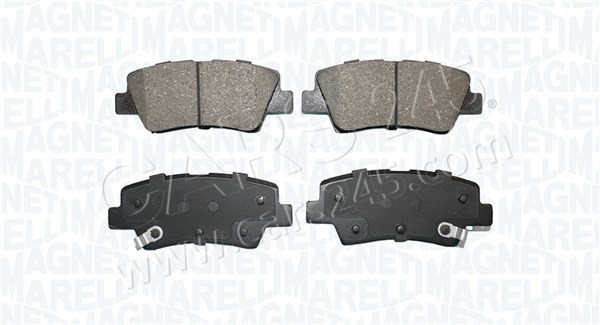 Brake Pad Set, disc brake MAGNETI MARELLI 363916061289