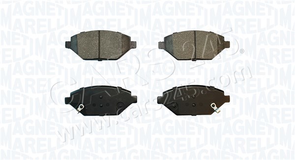 Brake Pad Set, disc brake MAGNETI MARELLI 363916061113