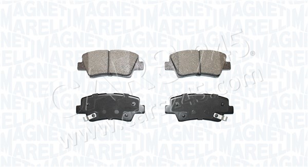 Brake Pad Set, disc brake MAGNETI MARELLI 363916060851