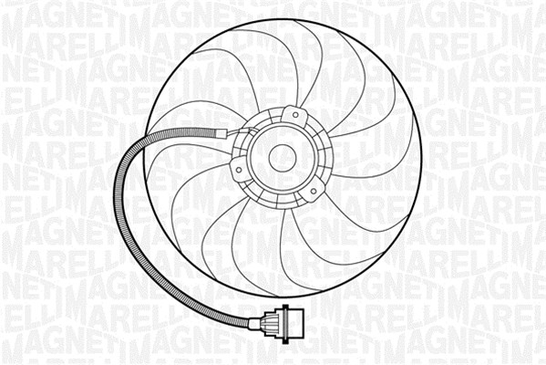 Fan, engine cooling MAGNETI MARELLI 069422272010