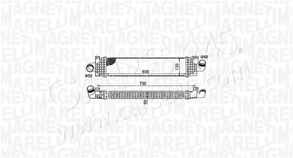Charge Air Cooler MAGNETI MARELLI 351319204980