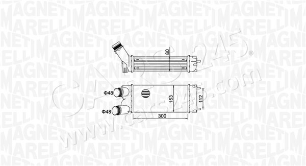 Charge Air Cooler MAGNETI MARELLI 351319204700