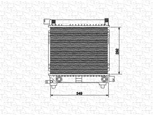 Radiator, engine cooling MAGNETI MARELLI 350213534000