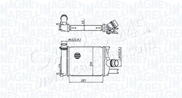 Charge Air Cooler MAGNETI MARELLI 351319205390