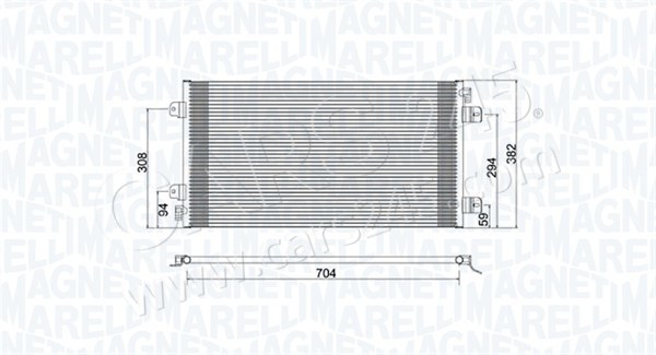 Condenser, air conditioning MAGNETI MARELLI 350203941000