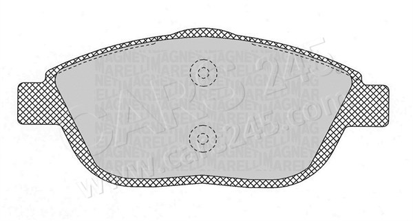 Brake Pad Set, disc brake MAGNETI MARELLI 363916060697