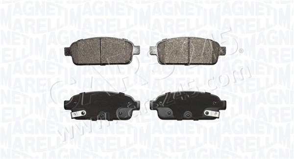 Brake Pad Set, disc brake MAGNETI MARELLI 363916060433