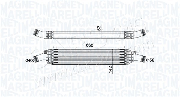 Charge Air Cooler MAGNETI MARELLI 351319204820