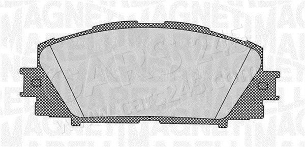 Brake Pad Set, disc brake MAGNETI MARELLI 363916060628