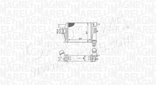 Charge Air Cooler MAGNETI MARELLI 351319205160