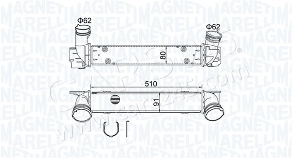Charge Air Cooler MAGNETI MARELLI 351319204880
