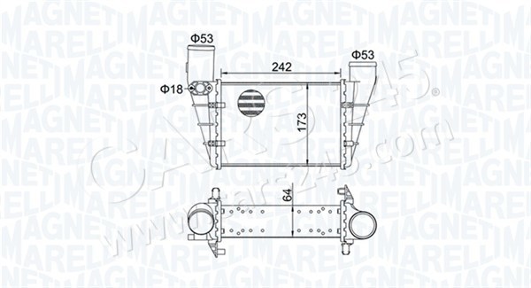 Charge Air Cooler MAGNETI MARELLI 351319204070