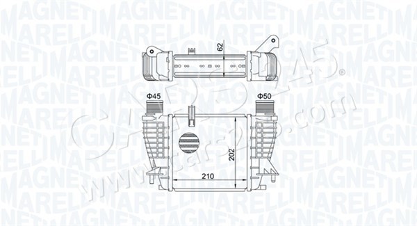 Charge Air Cooler MAGNETI MARELLI 351319204710