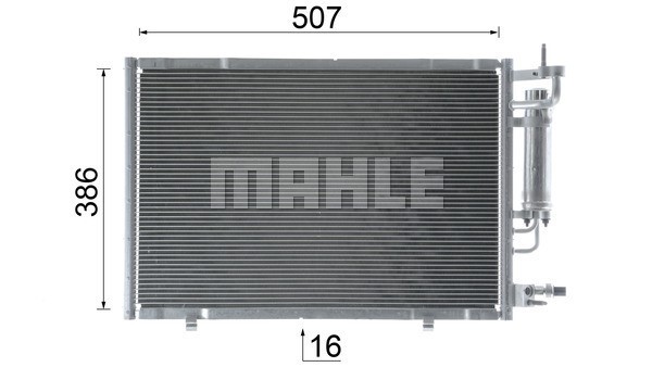 Condenser, air conditioning MAHLE AC748000P 12