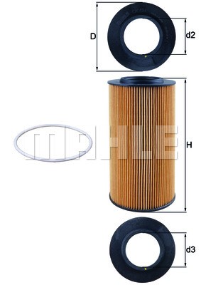 Oil Filter MAHLE OX434D