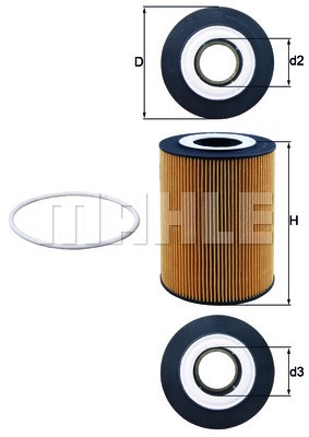 Oil Filter MAHLE OX359D