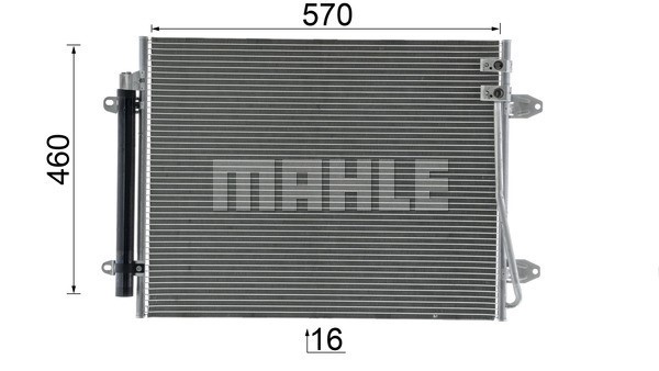 Condenser, air conditioning MAHLE AC734000P 12