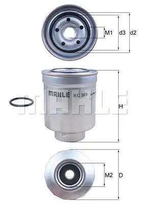 Fuel filter MAHLE KC389